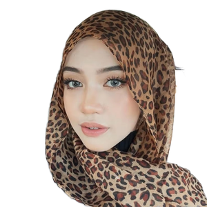 Hiyab de Rayón Modal Transpirable de Alta Calidad 2025, Estampado Animal de Serpiente y Leopardo, Velo con Estampado Digital para Mujeres Musulmanas - Product Image 1
