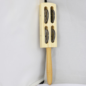 En gros : Instruments de percussion Orff, clochettes à main en bois, hochets éducatifs en bois pour bébés, jouets musicaux - Product Image 2