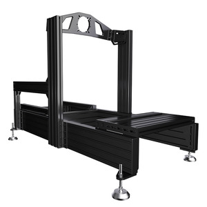 Cabina de simulador de conducción de carreras SIM completa con marco de aluminio de extrusión personalizado y accesorios completos a la venta - Product Image 5