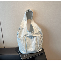 Sac fourre-tout en toile grande capacité avec logo personnalisé, sac à bandoulière en coton durable pour femmes, sac de shopping réutilisable et écologique, vente en gros