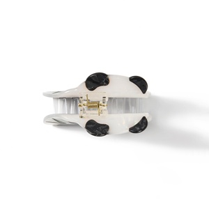 Qiyi Thiết Kế Sáng Tạo 2025 Mới Dân Tộc Vui Vẻ Acetate <span class=keywords><strong>Panda</strong></span> Claw Clip Dễ Thương Phụ Nữ Tinh Tế Tùy Chỉnh Phụ Kiện - Product Image 3