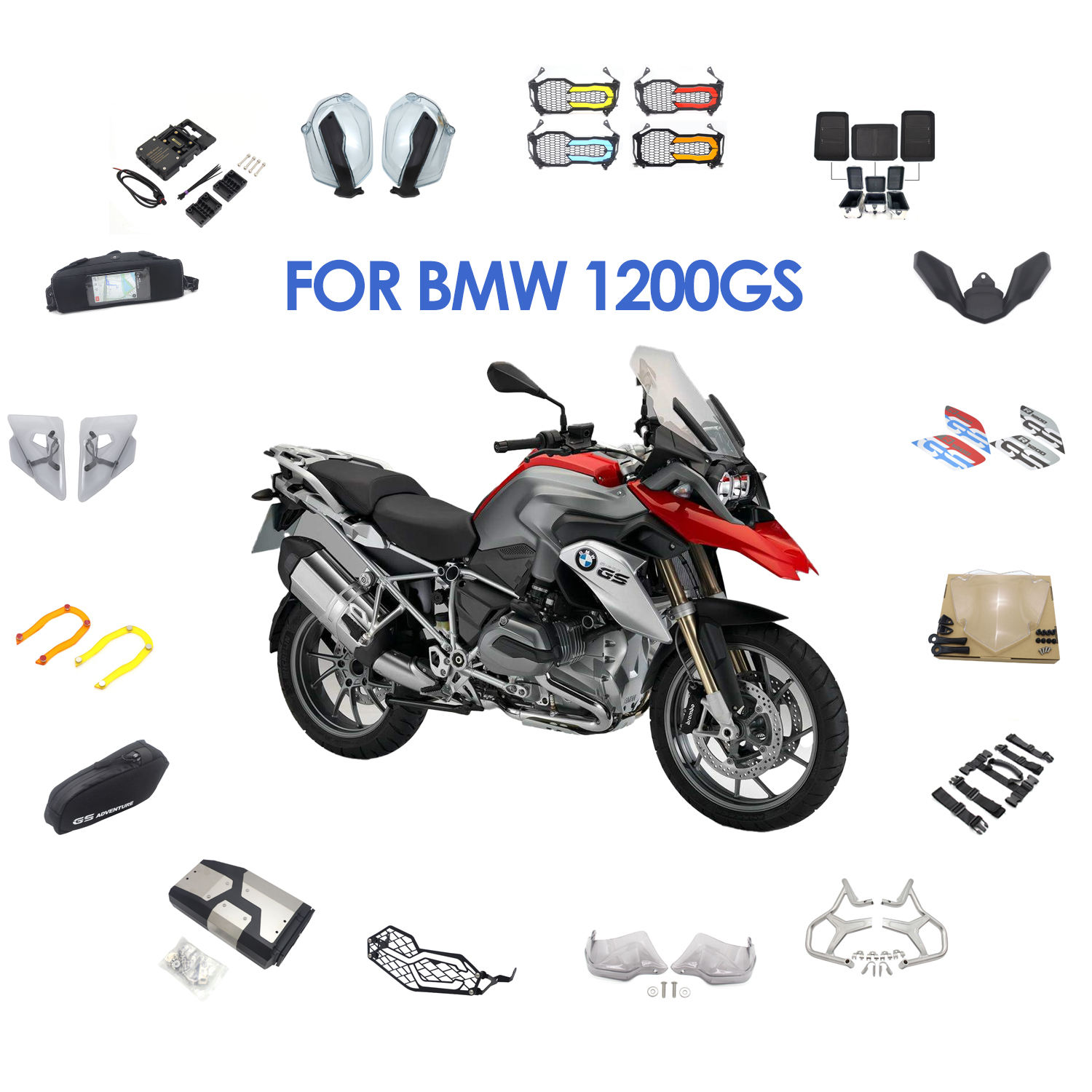 BMW GS 1200 Spares High-Quality Brake Pads Fenders