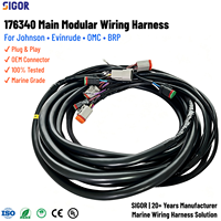 Arnés de cableado para motor de barco 176340, cable modular principal BRP Johnson Evinrude OMC, caja de control remoto para fueraborda, PVC PTFE IP67