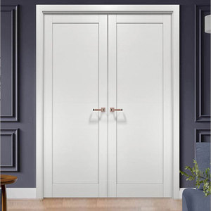 Nội thất Chất lượng cao có cửa kính và gỗ lõi rắn đôi prehung cửa gỗ Pháp - Product Image 6