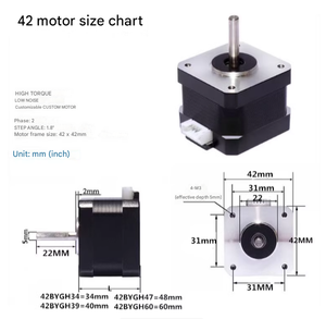 42 <span class=keywords><strong>Stepper</strong></span> <span class=keywords><strong>Motor</strong></span> Set 0.28n mô-men xoắn cao động cơ bước 42bygh34 + TB6600 điều khiển động cơ 4A - Product Image 4