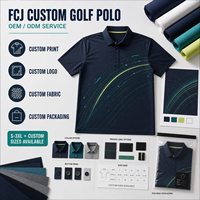Polo de performance OEM ODM personnalisé à toucher frais pour hommes, protection UPF 50, imprimé foncé, vêtement de golf à manches courtes