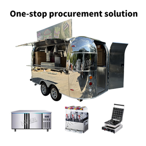 Remorque de camion de restauration rapide avec barbecue, chariot de restauration rapide en acier inoxydable, remorque de barbecue de rue haute capacité - Product Image 4