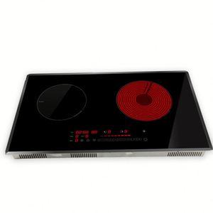 Table de cuisson hybride à double brûleur, induction combinée avec cuisinière radiante pour usage domestique - Product Image 4
