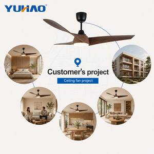 Ventilador <span class=keywords><strong>de</strong></span> <span class=keywords><strong>Techo</strong></span> LED BLDC Comercial para Gimnasio o Salón, <span class=keywords><strong>de</strong></span> 56 Pulgadas, 3 Aspas, Acrílico, Alto Flujo <span class=keywords><strong>de</strong></span> Aire, Bajo Consumo, con Control Remoto, OEM ODM - Product Image 4