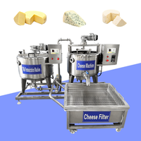 Petite usine de transformation de mozzarella, presse à fromage, machine de fabrication de fromage, cuve à fromage de petite taille 200l à vendre