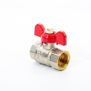 Aike 1/2 "Brass nước bóng Van bướm xử lý áp lực cao nữ chủ đề Brass bóng van - Product Image 2