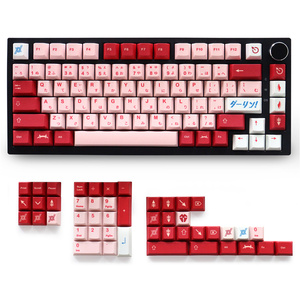 Personnalisé <span class=keywords><strong>GMK</strong></span> Darling <span class=keywords><strong>Keycaps</strong></span> Cherry Profile Pbt 129 Touches Dye Sublimation <span class=keywords><strong>Keycaps</strong></span> pour Mx Switch 61/64/104 Clavier Mécanique - Product Image 3