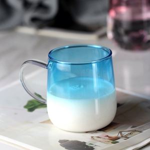 Vaso de Vidrio de Alta Gama con Diseño Moderno, Resistente al Calor, de Una Sola Capa, con Asa en Forma de Corazón, para Uso Doméstico, para Jugos y Bebidas - Product Image 4