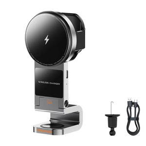 2026 Il Primo Caricatore Wireless per Auto 3-in-1 da 15W a Ricarica Rapida, Adatto per la Ricarica Wireless di Telefoni, Cuffie e Orologi - Product Image 1