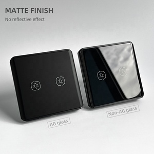 Tuya Smart Living2ギャングカーブガラスウォールスイッチワイヤレスWiFiコントロール機能は240vタイマー音声コントロールをサポート