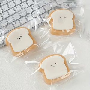 Wholesale Same Simulation Toast Pinch Music Decompression Toy Tpr Bread Toy Slow <b>Rebound</b> Vent Toy - Product Image 4
