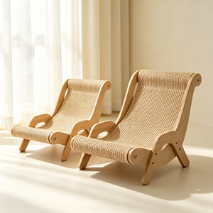 Lit grattoir surélevé en sisal pour chat, 2 tailles, chaise longue confortable pour dormir, mobilier anti-griffures pour animaux de compagnie, pour toutes les races - Product Image 3