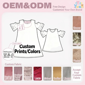 Abiti coordinati mamma-figlia floreali OEM ODM personalizzati, casual estivi, traspiranti e ad asciugatura rapida - Product Image 2