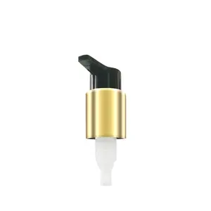 맞춤형 골드 블랙 알루미늄 플라스틱 24/410 골드 로션 펌프