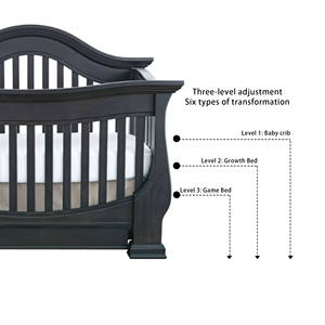 Cuna para Bebé Forever Eclectic Cottage, Madera Maciza, Color Blanco/Natural, Moderna, Convertible 4 en 1, para Hospital, Escuela - Product Image 5