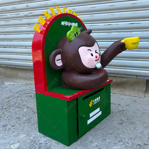 Escultura de Mono de Fibra de Vidrio, Figura Decorativa para Exteriores, Modelo de Resina Hecho a Mano y Personalizado para Exhibición en Jardín - Product Image 3