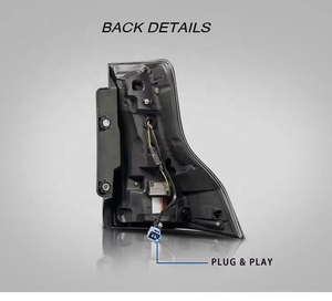 ไฟท้ายรถยนต์ดีไซน์ใหม่แบบ LED สำหรับ Toyota Prado ปี 2010-2021 12V ไฟเบรกหลัง ไฟท้าย OE - Product Image 2