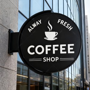 علامة معلقة في الهواء الطلق في الخارج من الاكريليك شعار ثلاثي الأبعاد - Product Image 2