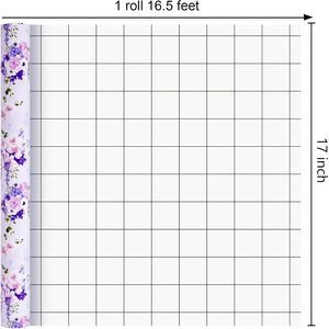 Rollo de Papel de Regalo Homeral para Bodas, 17 Pulgadas x 16.5 Pies, Diseño Floral Morado, Papel Artístico de Doble Cara, Reciclable - Product Image 6