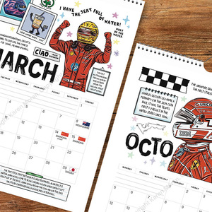 Nouveauté : <span class=keywords><strong>Calendrier</strong></span> de course <span class=keywords><strong>F1</strong></span> 2026, planificateur mural spirale 12 mois avec mèmes, cadeau Formule 1 pour les passionnés de sport automobile - Product Image 3