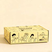 Carton rigide éco-recyclé de luxe personnalisé Carton postal E/F/AB Flûte Emballage ondulé Boîtes en papier d'expédition pour ensemble de cosmétiques