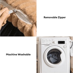 Cama para perros y gatos Uf, rectangular, a rayas, suave, cómoda, ortopédica, tipo sofá, para mascotas de interior, lavable, de poliéster. - Product Image 3