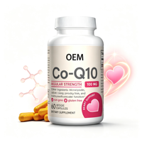 CoQ10 Softgels Max-Absorption Coenzyme Q10 Active Soin Cardiaque Énergie Cellulaire Antioxydant Complément Alimentaire 60 Gélules