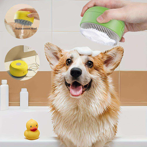 Peigne de massage multifonctionnel en silicone à piles pour le toilettage et le nettoyage des chats et des chiens - Product Image 4