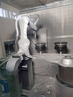 Venta caliente nuevos sistemas de acabado automotriz línea de pintura en aerosol automatizada robótica para máquina de recubrimiento robótico automatizado de metal