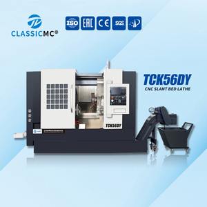 Tck56dy tự động <span class=keywords><strong>CNC</strong></span> nghiêng giường máy tiện nặng Cắt băng đảng loại máy tiện <span class=keywords><strong>CNC</strong></span> cho kim loại - Product Image 1