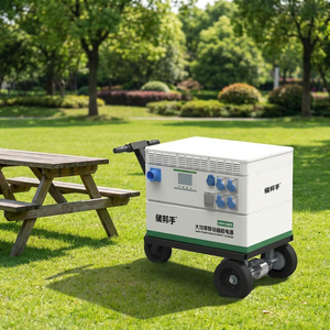 สถานีพลังงานแบบพกพา MPPT 220V/380V ที่เก็บพลังงานมือถือความจุสูง24kW การก่อสร้างตั้งแคมป์บริสุทธิ์20kW 24kWh - Product Image 4