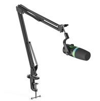Kit de microphone pour ordinateur Prizmora DM65T, XLR/USB Type-C, dynamique, réduction de bruit, bras articulé en aluminium RGB, pour jeux, podcasts, streaming