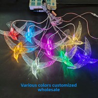 Luminaire suspendu LED en acrylique en forme de pigeon, étanche pour extérieur, design tendance croissant/lune, éclairage 12V