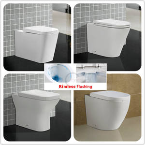 WC suspendu sans bride, compact, avec abattant UF, pour salle de bain, sanitaires - Product Image 5