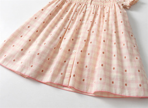 Custom Elegant Kids <strong>Dress</strong> Summer Hand Smocked Children Clothing Button Sweet Floral Princess <strong>Baby</strong> <strong>Girl</strong> <strong>Dresses</strong> Direct Factory - Product Image 5