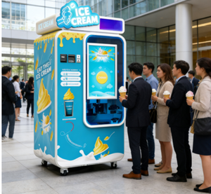 Máquina <span class=keywords><strong>de</strong></span> Helados Compacta y Eficiente Energéticamente con SDK y Pantalla Táctil para Refrescar a los Empleados en Edificios <span class=keywords><strong>de</strong></span> Oficinas - Product Image 1
