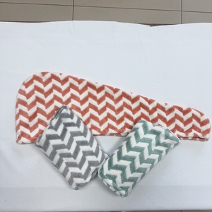 Tóc khô Khăn nhanh chóng ma thuật làm khô bọc Khăn Turban Bath Shower Head khăn với các nút - Product Image 1