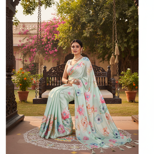 Nueva Colección de Saris Estampados de Alta Demanda de Fabzone Presting, India - Product Image 3