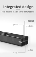 100W Home Audio BlueTooth 5.0 barre de son Système de cinéma maison Son surround Haut-parleur TV avec caisson de basses