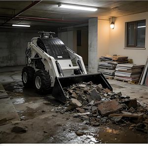 Compact <b>Stand</b>-on Mini Loader Good Quality High Power and High Efficiency Skid Steer Loader with D1703 <b>Engine</b> - Product Image 2