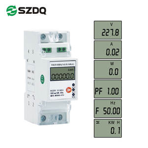 Wattmètre numérique monophasé AC220V compteur d'énergie Rail Din pour la <span class=keywords><strong>mesure</strong></span> de la consommation d'énergie de courant de tension - Product Image 6
