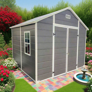 8x6ft Woodlike Grain Pattern Outdoor Storage Shed Garden <strong>Tool</strong> <strong>House</strong> for Warehouses Use - Product Image 3