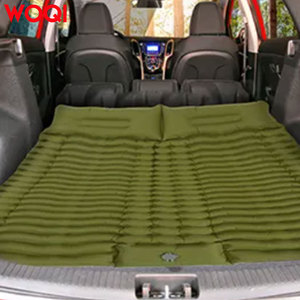Colchoneta Inflable Woqi 200x140x6cm Verde, Colchón Doble de Inflado Rápido para Camping, Viajes y Montañismo - Product Image 1