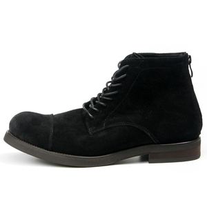 Nouvelles bottes Chelsea 2025 pour hommes, bottes à lacets imperméables à la cheville, bottes CHUKKA en cuir véritable, bout rond - Product Image 4