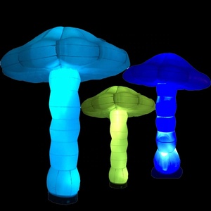 Champignon gonflable <span class=keywords><strong>géant</strong></span> de haute qualité de 4 m avec tissu Oxford 210D et lumières LED à 12 couleurs changeantes pour la décoration de fête - Product Image 2